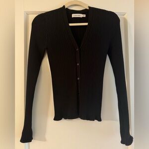 Calvin Klein ribbed knit button up